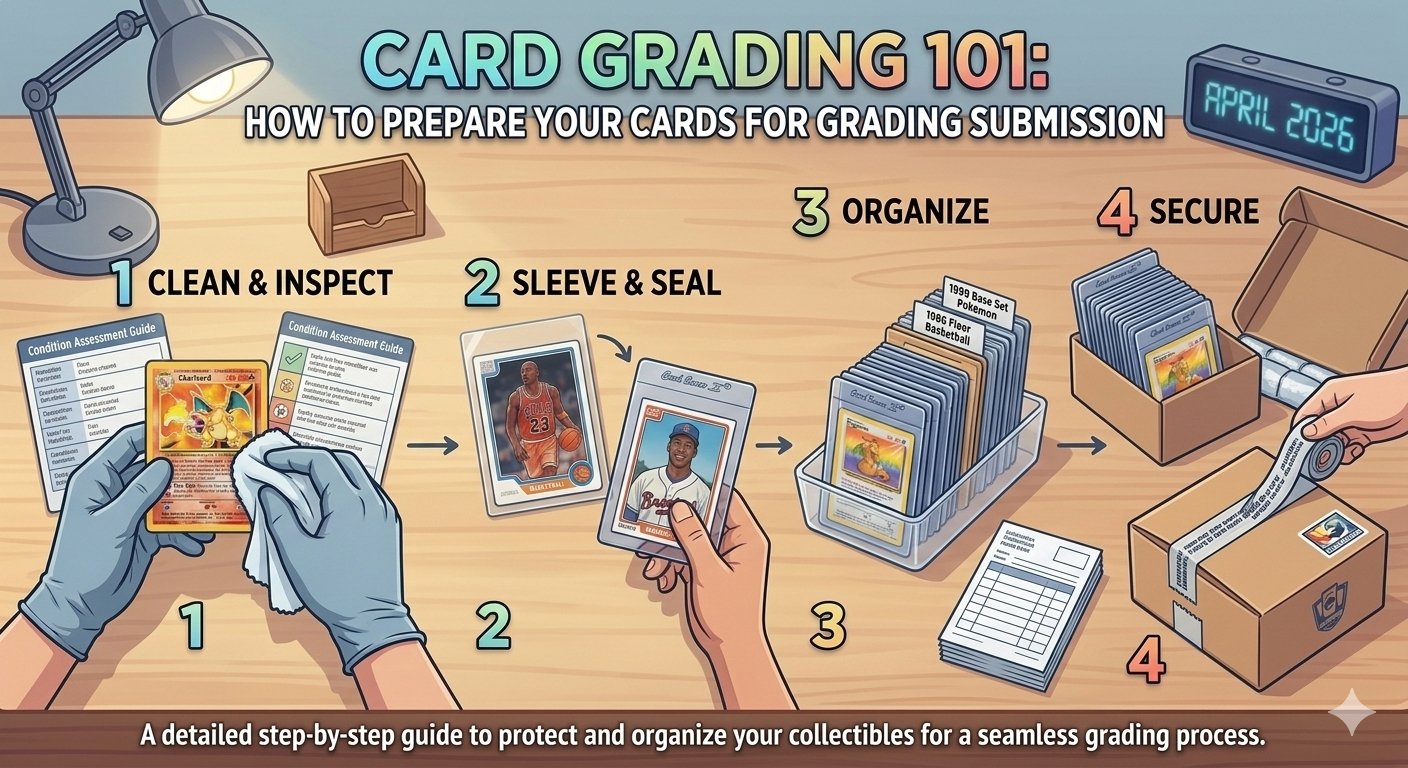 How to prepare your cards for grading submission - 4 step guide